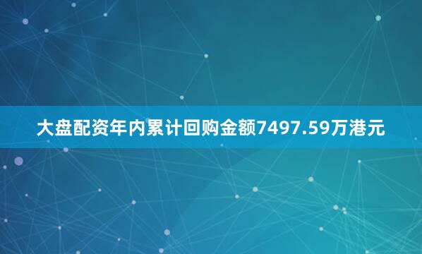 大盘配资年内累计回购金额7497.59万港元