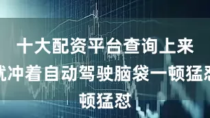 十大配资平台查询上来就冲着自动驾驶脑袋一顿猛怼